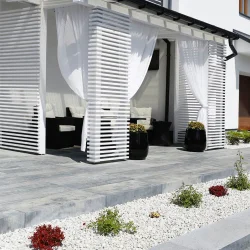 Jadar Schody Monoblock gładki 15 cm Arktyczny