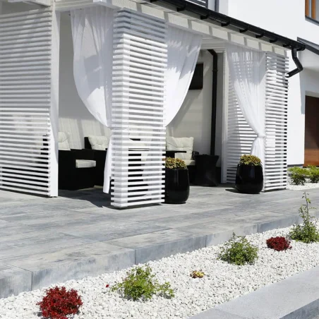 Jadar Schody Monoblock gładki 15 cm Arktyczny