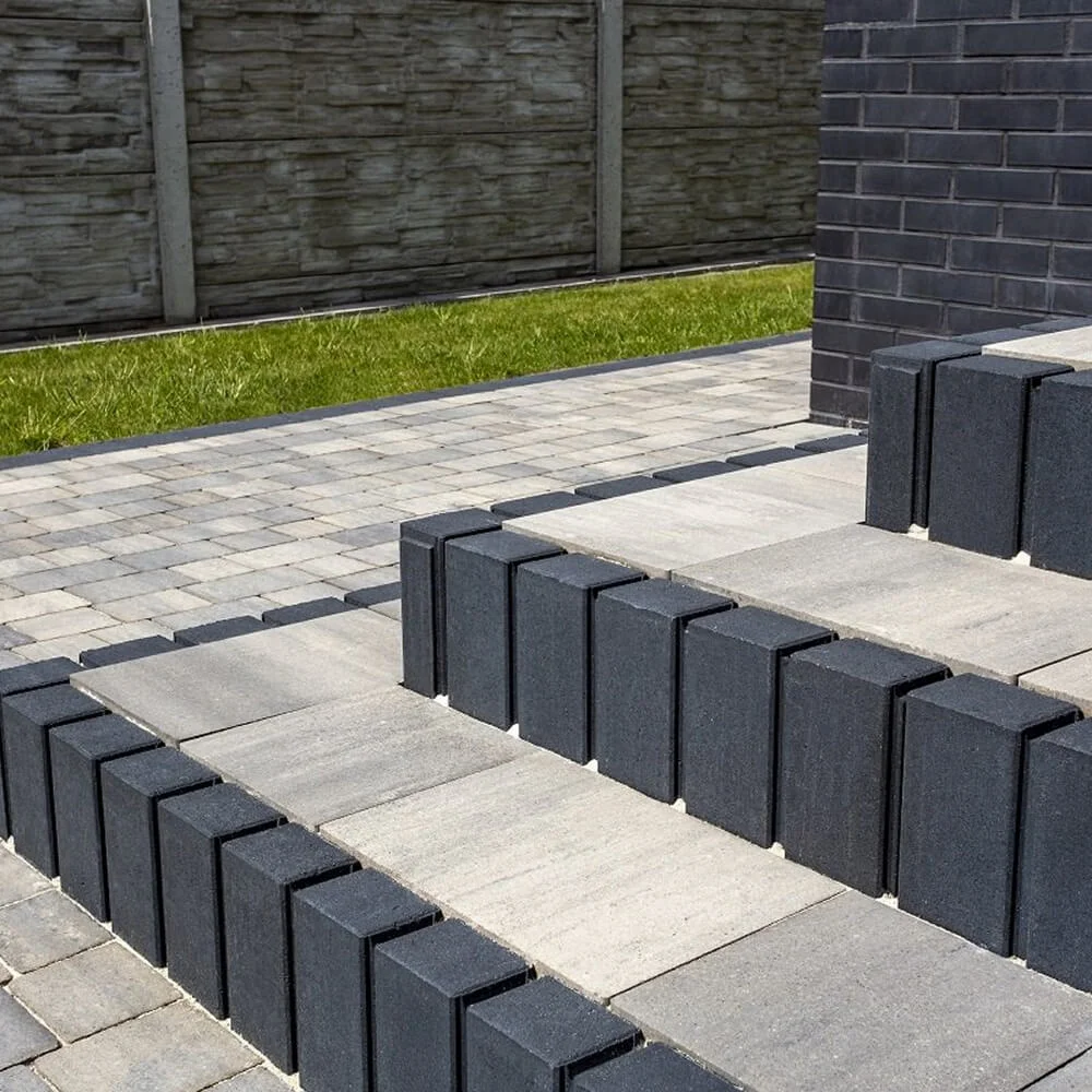 Jadar Palisady i obrzeża Obrzeże Palisadowe 7,5 cm Czarny