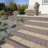 Jadar Palisady i obrzeża Obrzeże Palisadowe Triblok 8 cm Brązowy