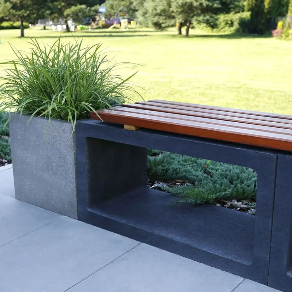 Jadar Mała architektura Donica Gama Grande A  8 cm Szary