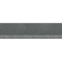 GOLIAT Ceramika SIGNUM antracite 30x120 stopnica 2 cm Antracyt