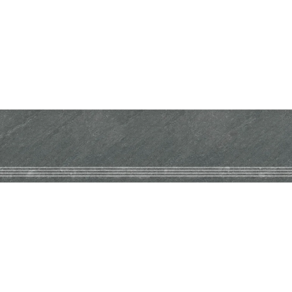 GOLIAT Ceramika SIGNUM antracite 30x120 stopnica 2 cm Antracyt