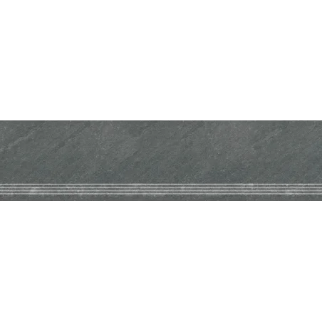 GOLIAT Ceramika SIGNUM antracite 30x120 stopnica 2 cm Antracyt
