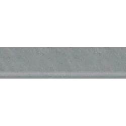 GOLIAT Ceramika SIGNUM grey 30x120 stopnica 2 cm Szary
