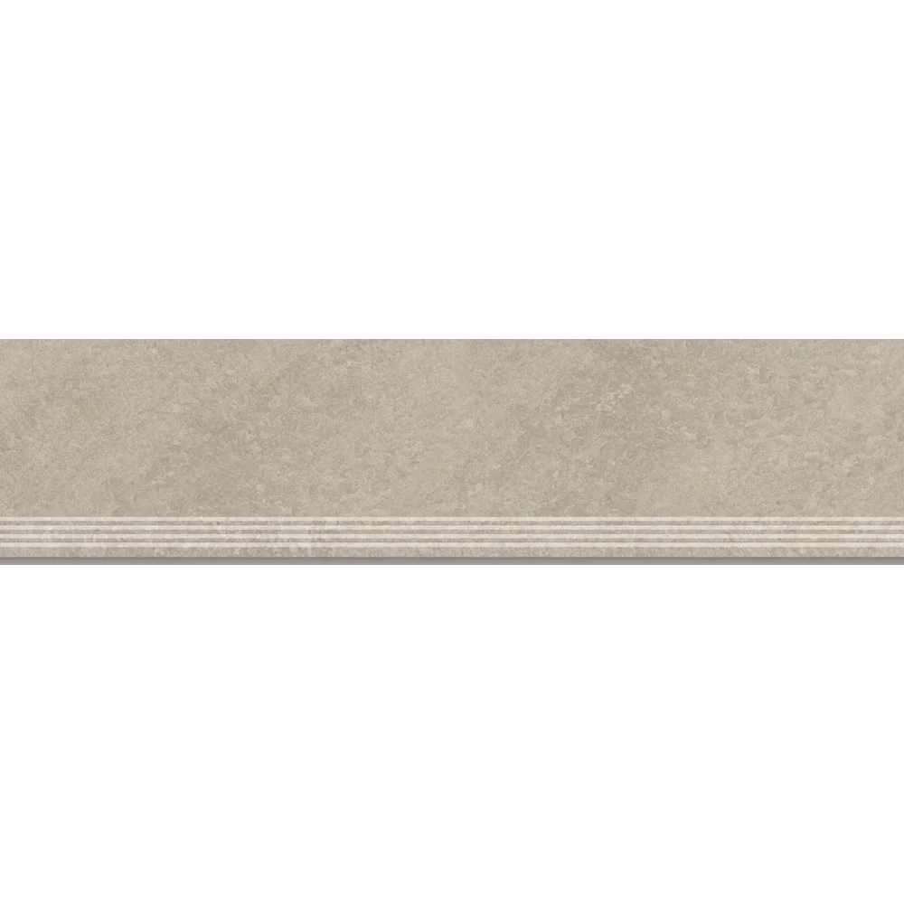 GOLIAT Ceramika SIGNUM beige 30x120 stopnica 2 cm Beżowy